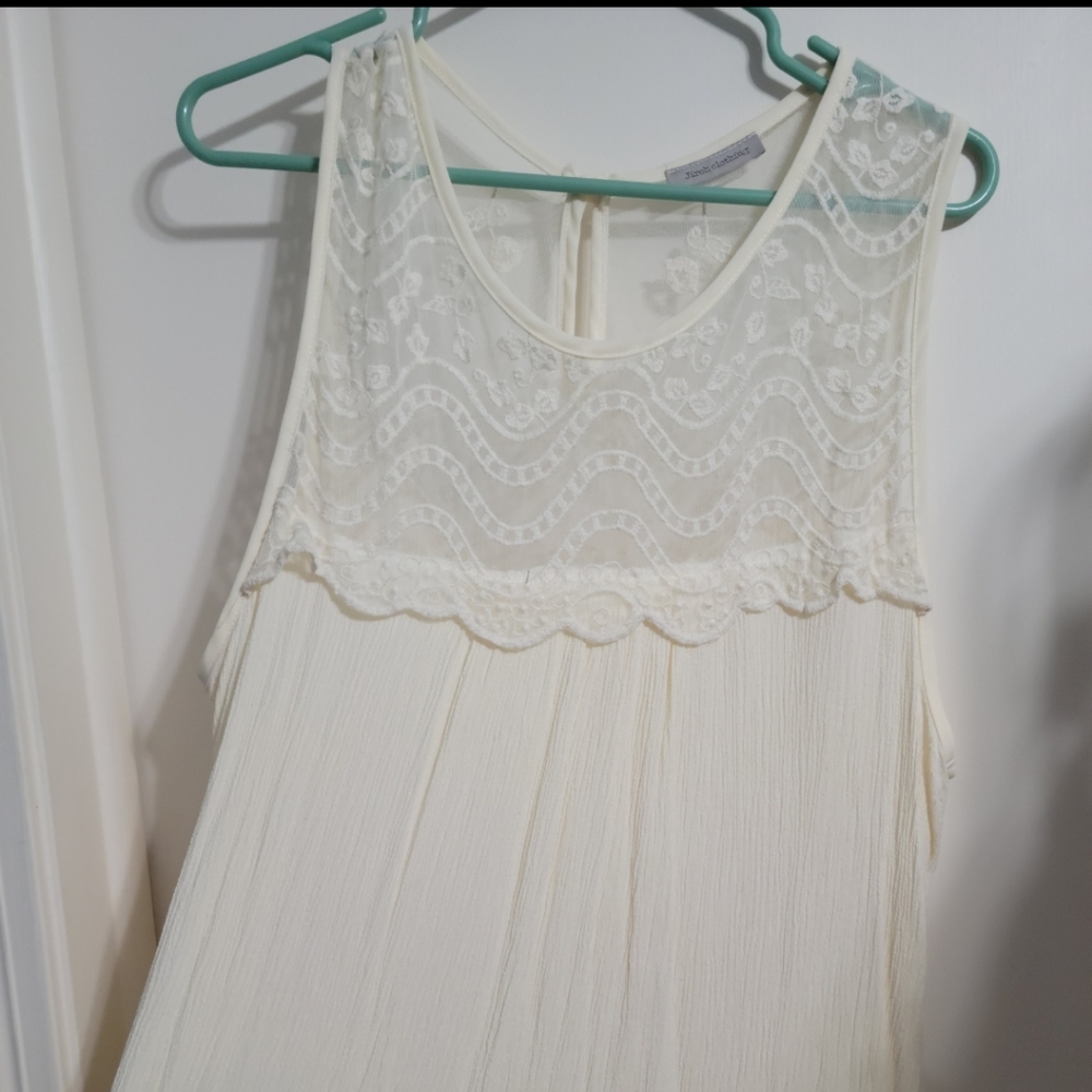 Cream lace blouse